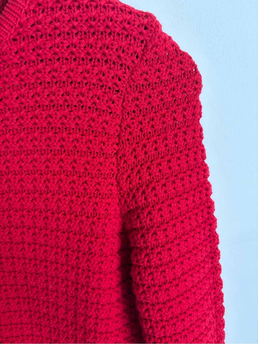 ba&sh - Gaspard Red Textured Cardigan - NWOT - XS - Picture 9 of 15